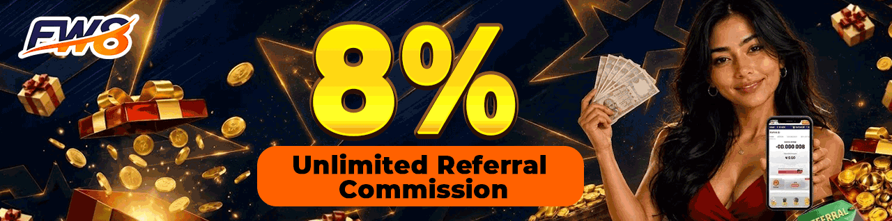 FW8 Nepal — 8% unlimited referral commission, refer friends and earn