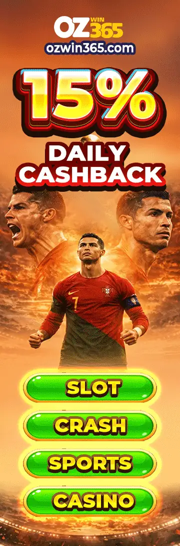 OZWin365 — 15% daily cashback on sports and casino